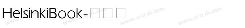 Helsinki Book字体转换